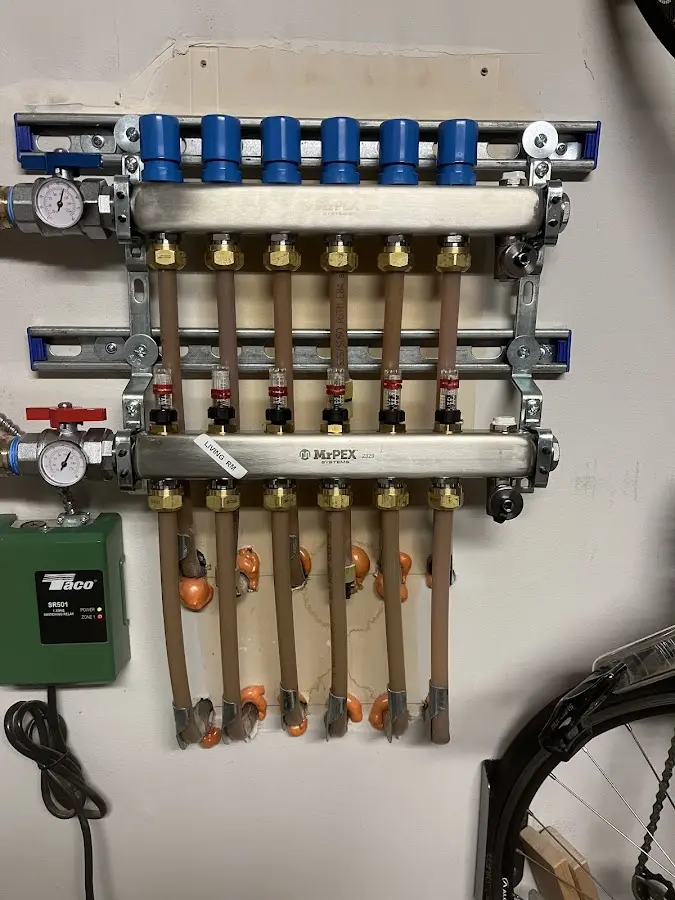 Plumber performing Gas Line Installation at a residential property in Helotes